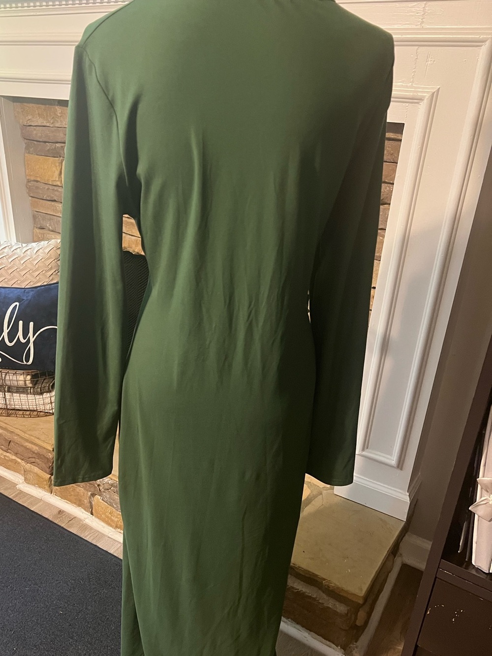 Long Sleeve Olive Green Women’s Dress